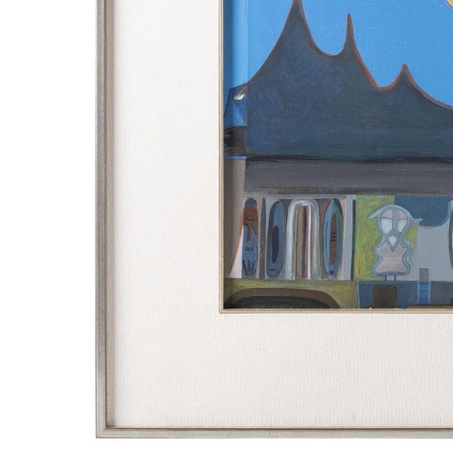 Modern Mário Cesariny, Composition with Bird, 20th Century, Acrylic on Paper For Sale - Image 3 of 6