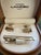 Gold Rare Vintage “Lancel” Paris Gold Plate & Steel Cufflinks & Tie Bar Original Case For Sale - Image 8 of 10