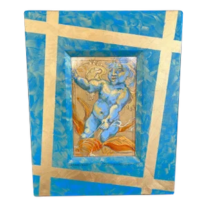 Mixed Media/Framed “Cartouche Angel” by Jayne a Harnett Hargrove