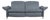 Himolla 1065 Leather Two-Seater Blue Grey Electric Function Sofa For Sale