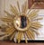 Late 20th Century Large Vintage Italian Giltwood Sunburst Mirror With Carved Scroll Frame For Sale - Image 5 of 8