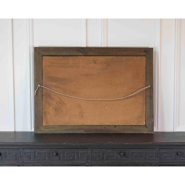 Wood Mid 20th Century Ivan Gorini, Still Life with Flowers, Oil on Panel For Sale - Image 7 of 7