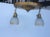 Metal Antique Brass Chandelier With Floral Decorated Pendant Shades For Sale - Image 7 of 9