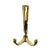 Mid-Century Brass Coat Double Wall Hook by Herta Baller, Vienna, 1950s For Sale