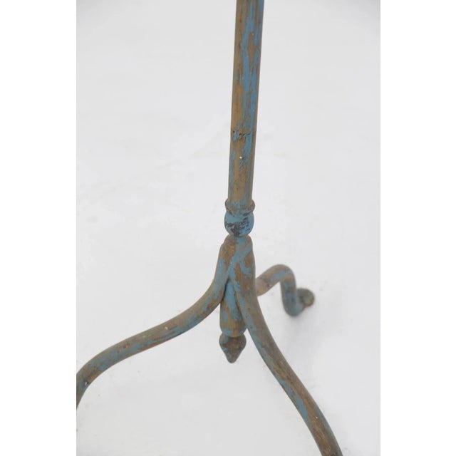 Blue Wrought Iron Vanity Mirror, 1890s For Sale - Image 8 of 10