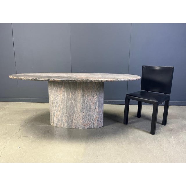 Vintage Oval Granite Dining Table, 1970s For Sale - Image 12 of 14