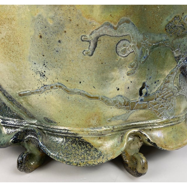 Large Ceramic Centerpiece Signed and Attributed to Pam Bailey For Sale - Image 11 of 13