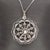 Exquisite Platinum Flower Pendant With Authentic Earth Mined Diamonds and Chain For Sale - Image 4 of 6