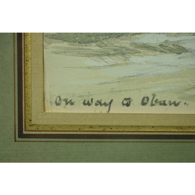 Art Sz: 4 3/4"H x 6 7/8"W Frame Sz: 10 7/8"H x 13"W Provenance: The Mary Braga Oakendale, Va Estate Oban is a resort town...
