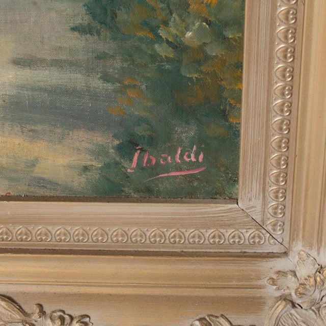 Oil on board painting. Beautiful detail without too bright of colors that makes you look at it. Draws you in with its...