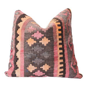 Pair of Vintage Kilim Wool Pillow's/Feather Down Insert's
