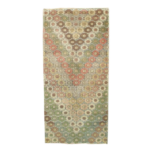 Mid 20th Century Turkish Anatolian Rug - 3'5" x 7'3" For Sale