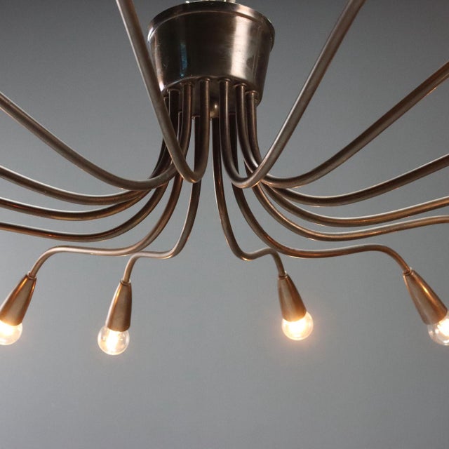 14-Light Chandelier, 1950s For Sale - Image 5 of 9