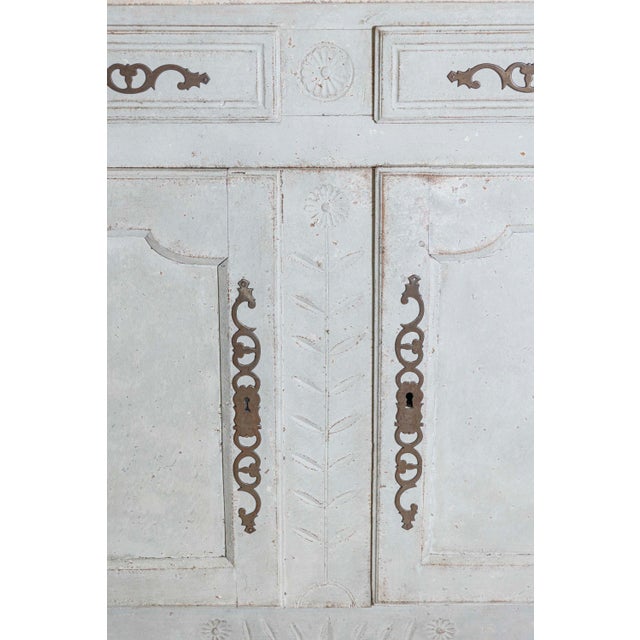 Mid 18th Century Mid-18th Century French Louis XV Period Painted Buffet with Drawers and Doors For Sale - Image 5 of 10