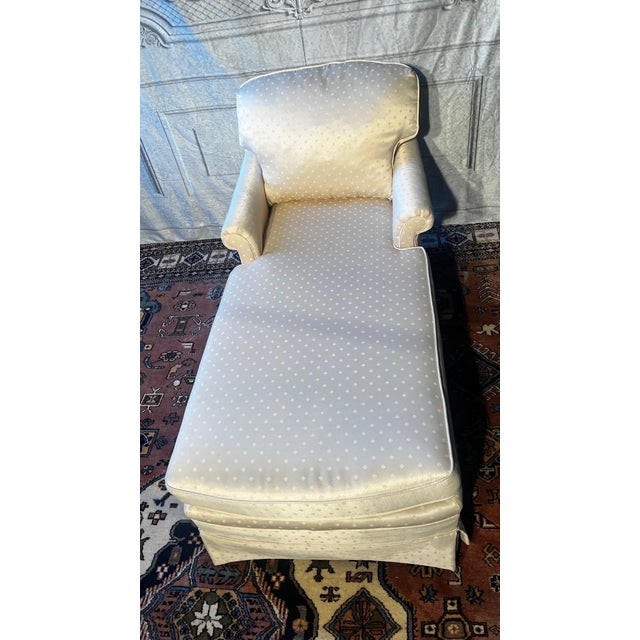 Vintage Southern Furniture Co. Sheen Fabric Chaise Chairish