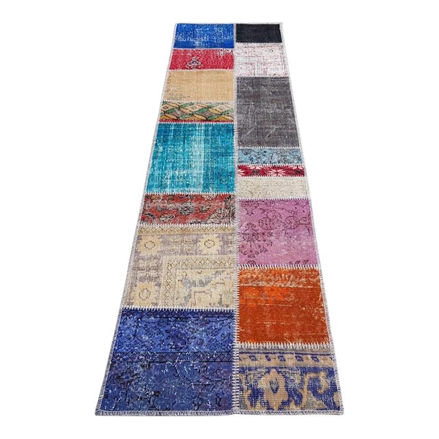 Oushak Vintage Anatolian Runner For Sale