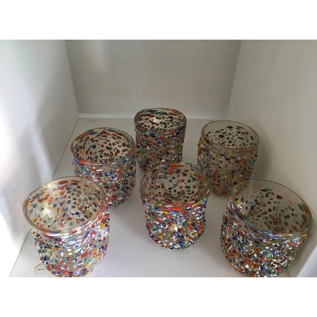 2000s Murrisa Murano Glass" Glasses- Set of 6 For Sale - Image 10 of 11
