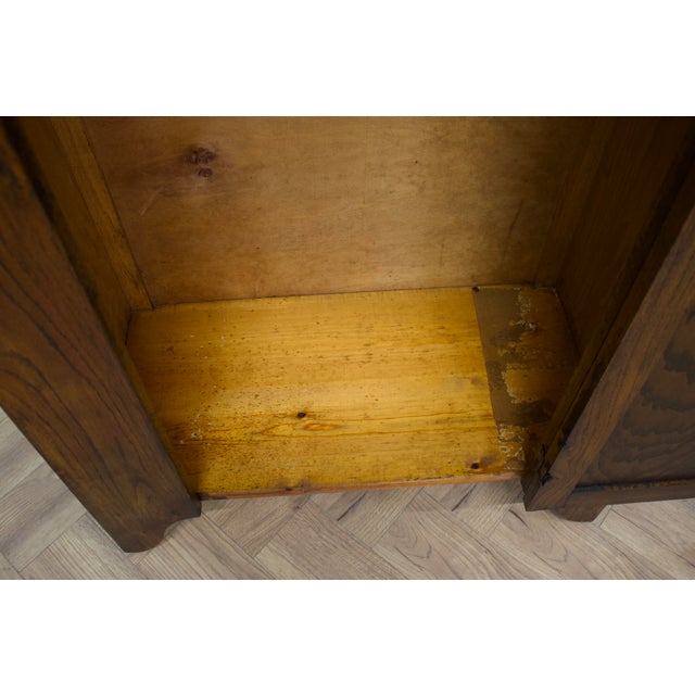 Antique Edwardian Arts and Crafts Oak Wardrobe, 1900s For Sale - Image 9 of 10