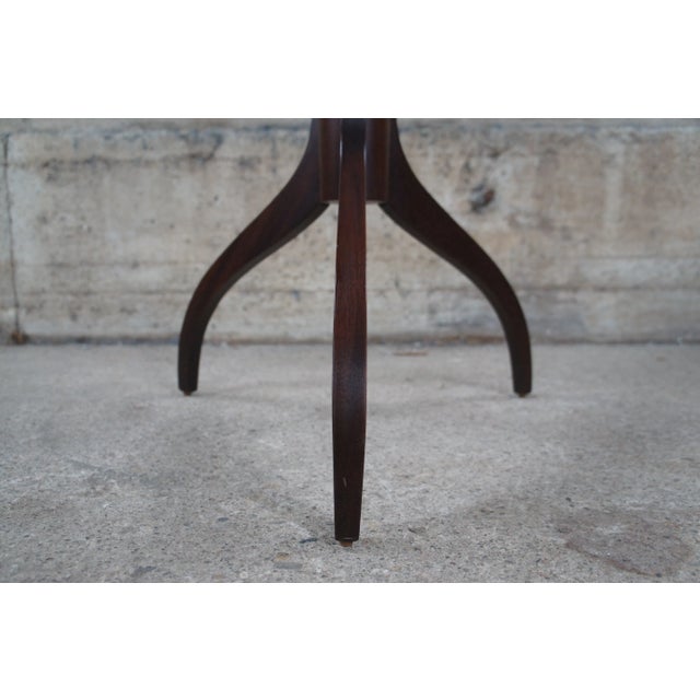 Vintage Late 20th Century Biggs Old Sturbridge Village Federal Mahogany Spider Leg Candle Stand For Sale - Image 12 of 12