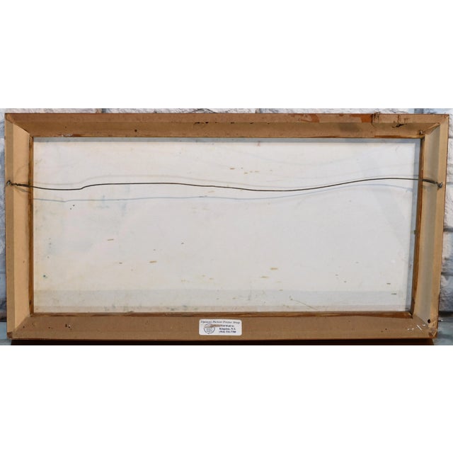 Colorful Vintage South American Oil Painting For Sale - Image 10 of 11