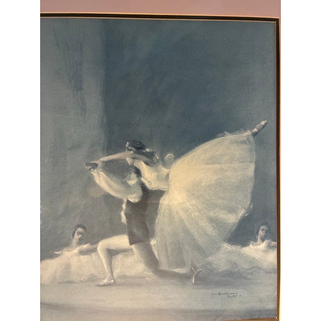 Realism Vintage Pair of Ballet Lithograph Prints by August Von Munchhausen. Set of 2 For Sale - Image 3 of 11