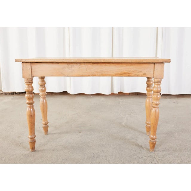Farmhouse 19th Century Country French Fruitwood Farmhouse Console Table For Sale - Image 3 of 13