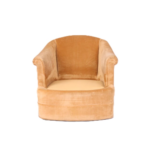 Vintage Floating Swivel Armchair For Sale - Image 10 of 13