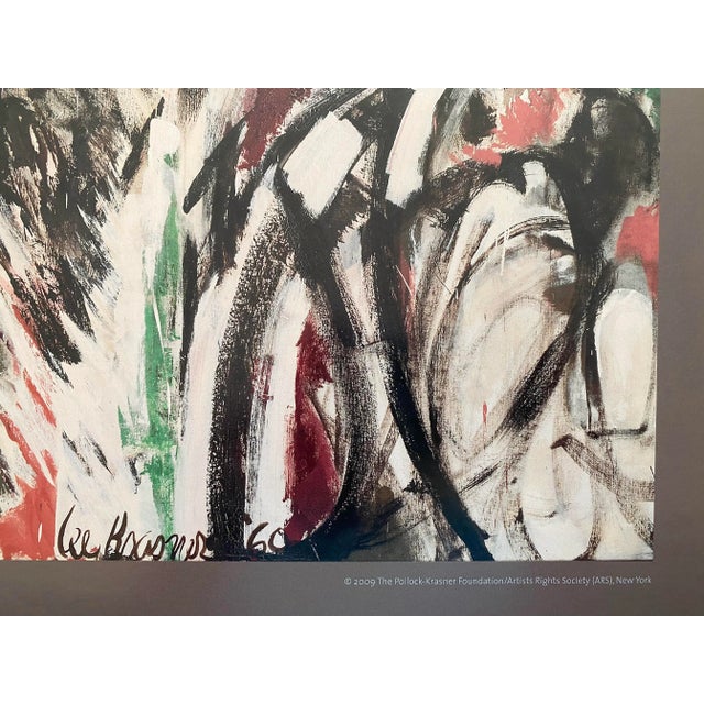 Lee Krasner Foundation Abstract Expressionist Offset Lithograph Print Museum Poster " Celebration " 1960 For Sale In Kansas City - Image 6 of 9