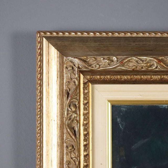 Textile Eliano Fantuzzi, Figurative Composition, Oil Painting on Canvas, Framed For Sale - Image 7 of 11