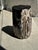 Side Table in Multicolor Petrified Wood with Black Heart For Sale - Image 5 of 18