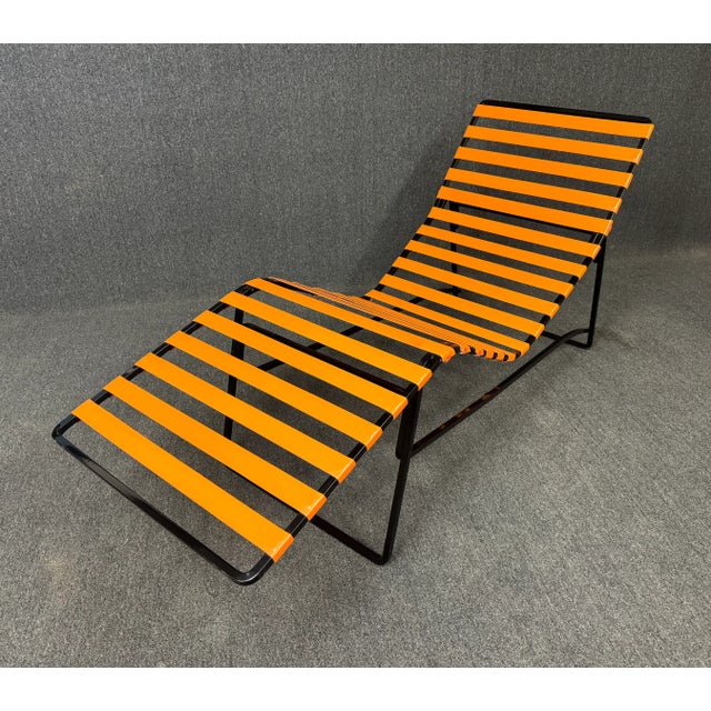 Vintage Mid Century Modern Patio Lounge Chaise For Sale In Palm Springs - Image 6 of 10