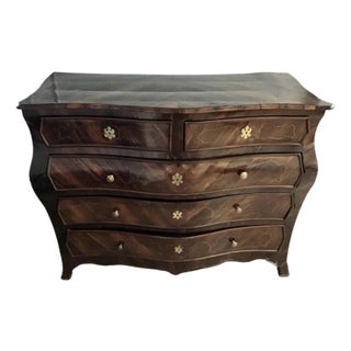 Large 18th Century Italian Rosewood Rococo Commode For Sale