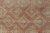 Colorful Vintage Turkish Embroidered Flat-Weave in Diamond Design in Orange 5'11" X 7'6" For Sale - Image 4 of 11