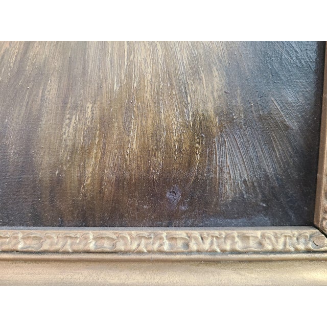 Small Antique 19th Century Oil Painting Portrait of a Pomeranian Dog For Sale - Image 14 of 14