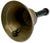 Wood Very Large Size Authentic Antique Late 19th Century American Brass Schoolhouse Bell - 11 Inches Tall For Sale - Image 7 of 18