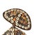 A stunning Lega Bwami Society hat from the Democratic Republic of the Congo. Adorned with colorful buttons, cowrie shell...