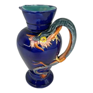 A Wedgwood Majolica Dragon Jug, Designed by Hughes Protât and Dated 1878