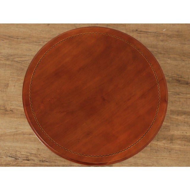 Brown CTH Sherrill Occasional Regency Style Cherry Two-Tier Side Table For Sale - Image 8 of 13