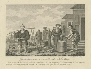 Veelwaard, Illustration of Japanese People and Their Costumes, Print