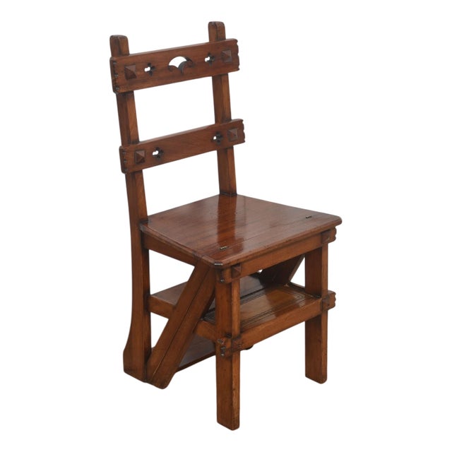 Metamorphic Library Chair in Walnut For Sale