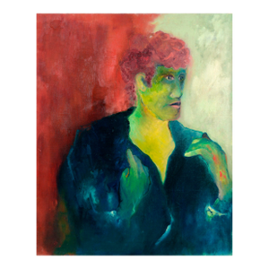 1960s Mid-Century Fauvist Portrait of a Man Oil Painting by Sydney Helfman
