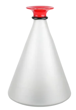 Tall Italian Signed Handblown Glass Decanter