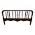 Antique Full Size Jenny Lind Style Headboard With Bobbin Turned Top Rail For Sale