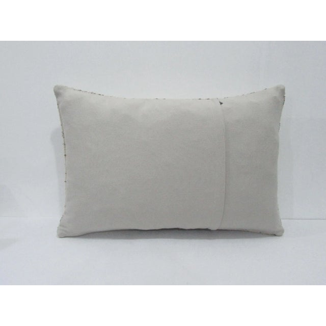 Mid-Century Modern Cream & Gray Pillow Cover For Sale - Image 3 of 4