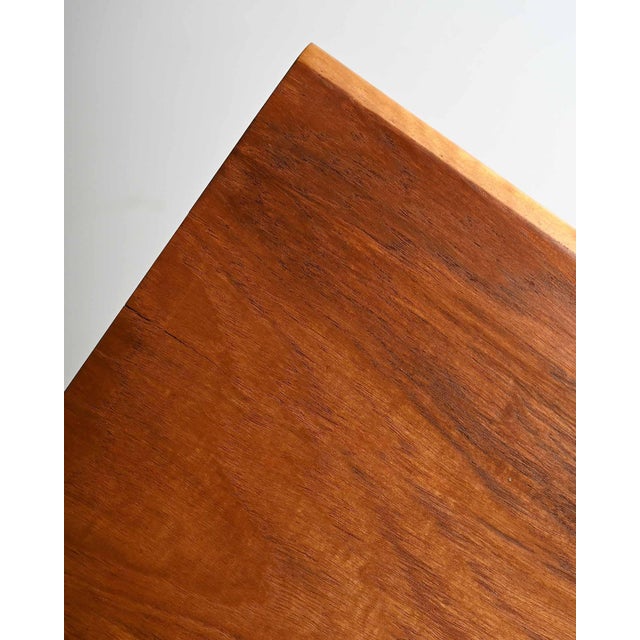 Black Scandinavian Teak Bookcase with Pull-Out Desk, 1960s For Sale - Image 8 of 11