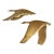 Vintage Mid-Century Modern Brass Flying Geese Wall Sculptures – Set of 2 – Hollywood Regency Bird Wall Art For Sale