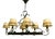 Large French Wrought Iron Country Chandelier, 1960 For Sale