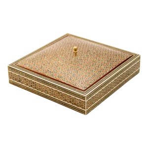 1950s Anglo Indian Style Micro Mosaic Inlaid Jewelry Box