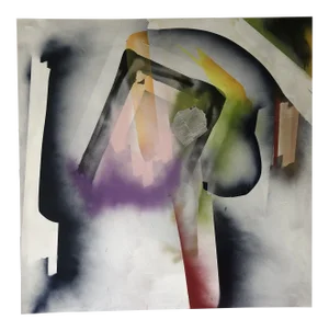 Abstract Original "Forever Man" Oil/ Board by Erik Sulander 48x48, Nft Included