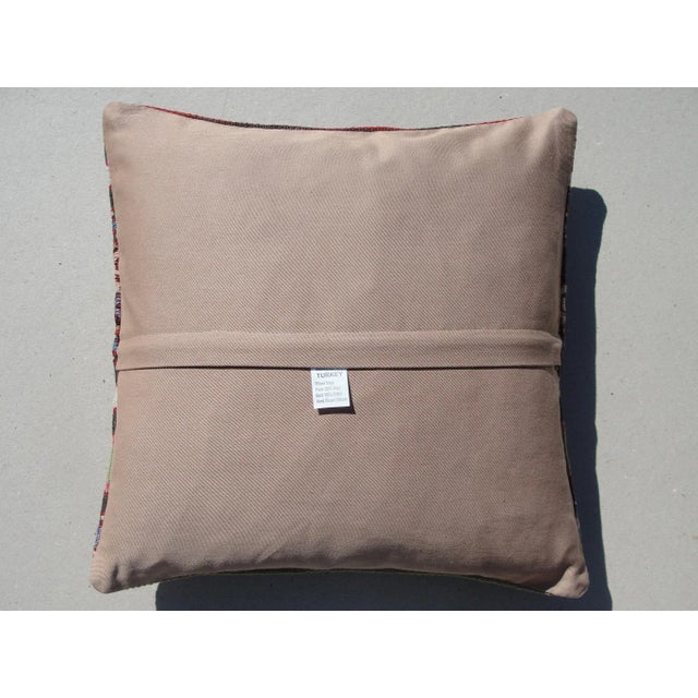 Textile Kilim Rug Pillow Cover For Sale - Image 7 of 8